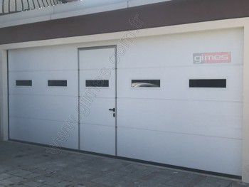 Gimes Branda Kapı sistemleri    | personel girişli seksiyonel garaj kapısı